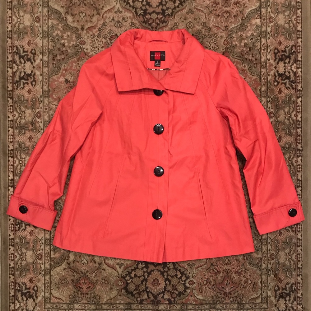 Gallery coral trench coat